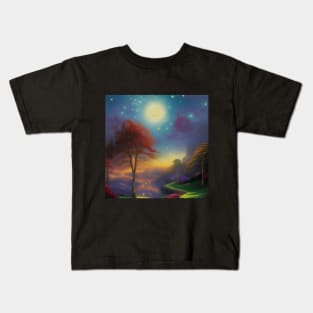 Starry Night Paint Kids T-Shirt